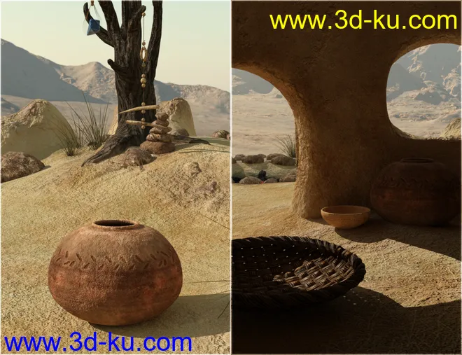 v176 Desert Tribe Hut模型的图片13