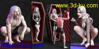 3D打印模型Vampire Crypt Poses for Genesis 8的图片
