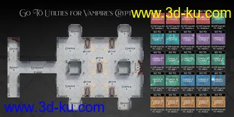 3D打印模型Vampire Crypt Poses for Genesis 8的图片