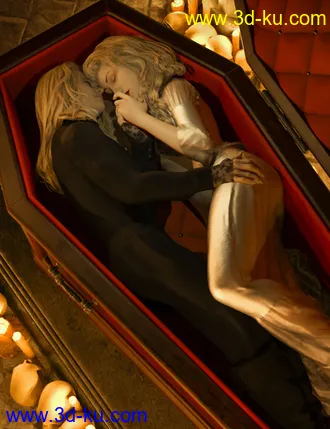 3D打印模型Vampire Crypt Poses for Genesis 8的图片