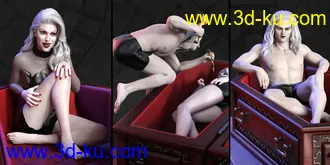 3D打印模型Vampire Crypt Poses for Genesis 8的图片