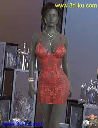 3D打印模型VERSUS - dForce Occasion Dress for Genesis 8 Females的图片