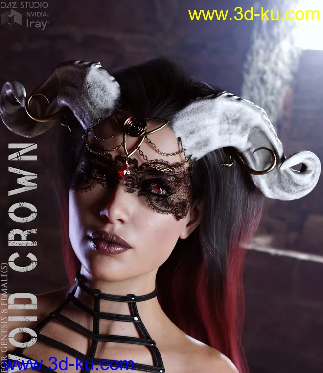 Void Crown for Genesis 8 Females模型的图片1