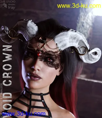 3D打印模型Void Crown for Genesis 8 Females的图片