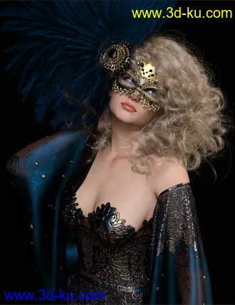 3D打印模型VYK dForce Evening Magic Gown for Genesis 8.1 Females的图片