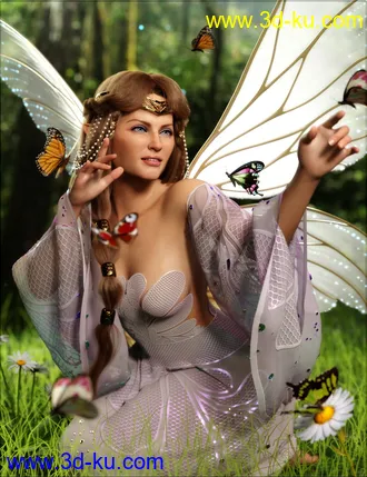 3D打印模型VYK dForce Evening Magic Gown for Genesis 8.1 Females的图片