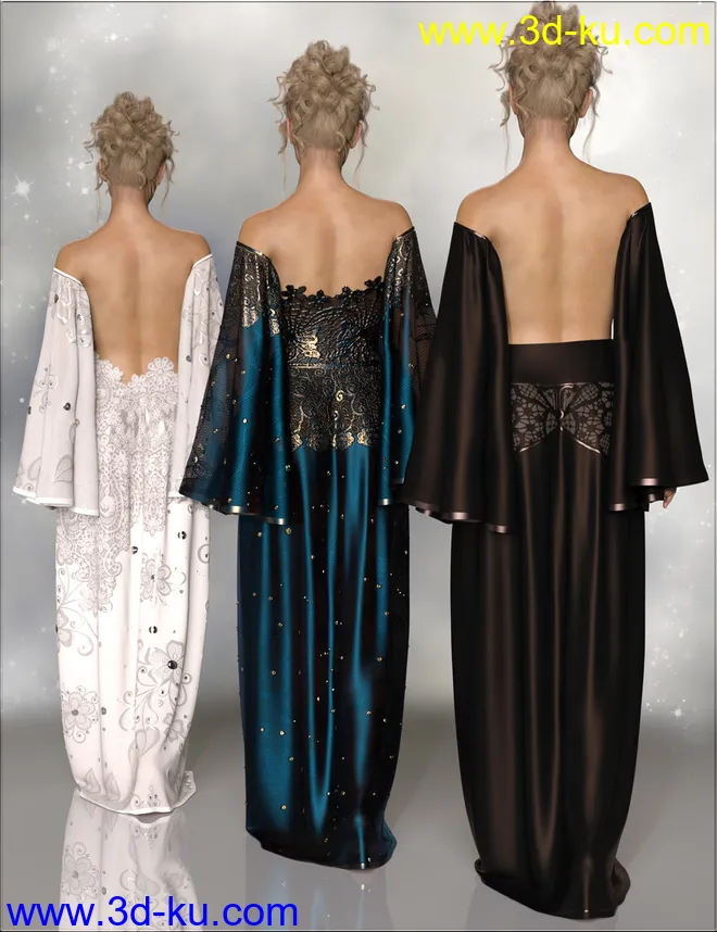 VYK dForce Evening Magic Gown for Genesis 8.1 Females模型的图片10
