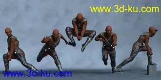 3D打印模型Warrior Kola Poses for Kola 8.1的图片