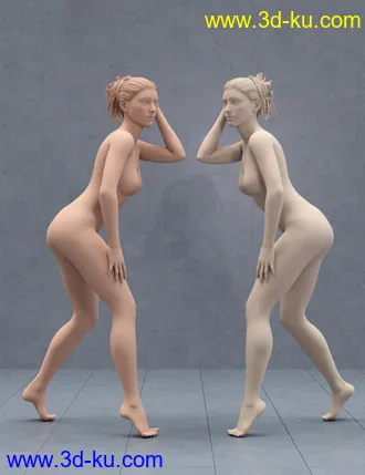 3D打印模型Well Heeled Poses for Genesis 3 and 8 Female的图片