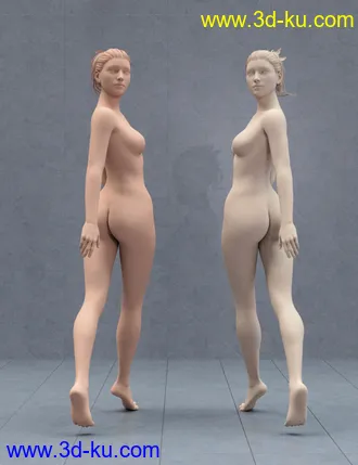 3D打印模型Well Heeled Poses for Genesis 3 and 8 Female的图片