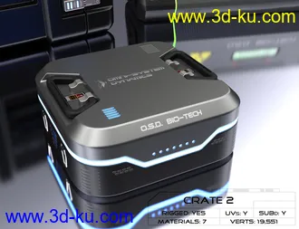 3D打印模型Wicked Sci-Fi Crates的图片