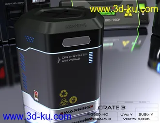 3D打印模型Wicked Sci-Fi Crates的图片