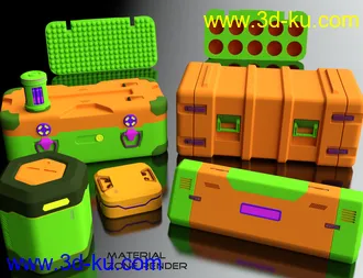 3D打印模型Wicked Sci-Fi Crates的图片