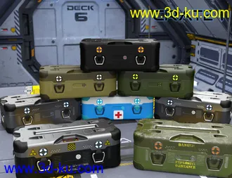 3D打印模型Wicked Sci-Fi Crates的图片
