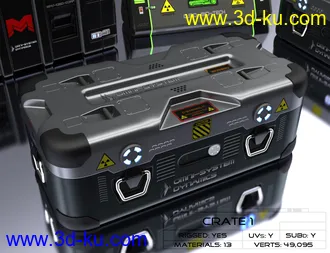 3D打印模型Wicked Sci-Fi Crates的图片