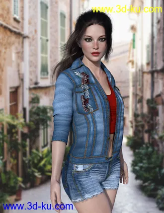 3D打印模型X-Fashion Bohemian Jacket Outfit for Genesis 8 Female(s)的图片