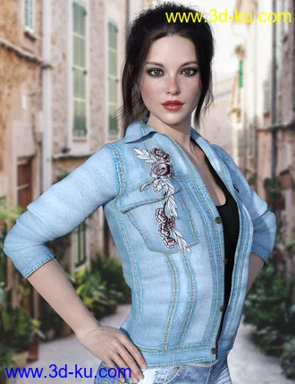3D打印模型X-Fashion Bohemian Jacket Outfit for Genesis 8 Female(s)的图片