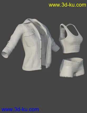 3D打印模型X-Fashion Bohemian Jacket Outfit for Genesis 8 Female(s)的图片