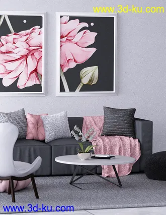3D打印模型X-Fashion Chic Living Room的图片