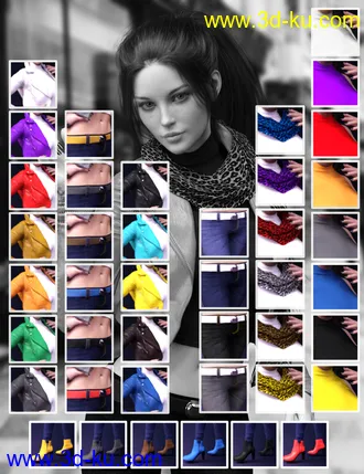 3D打印模型X-Fashion Sophisticated Jacket Outfit的图片