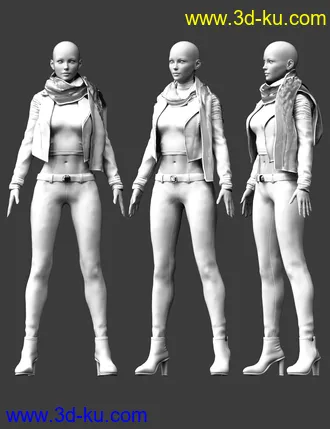 3D打印模型X-Fashion Sophisticated Jacket Outfit的图片