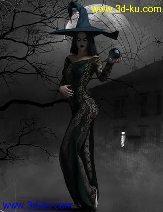 3D打印模型X-Fashion The Sexy Witch Outfit的图片