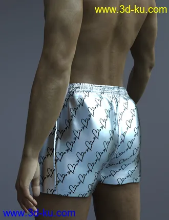 3D打印模型XF Comfort Boxers for Genesis 8 and 8.1 Male的图片