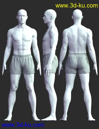 3D打印模型XF Comfort Boxers for Genesis 8 and 8.1 Male的图片