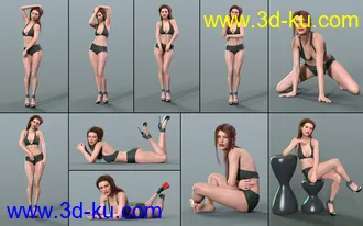 3D打印模型Z Delicate Beauty Shape and Pose Mega Set的图片