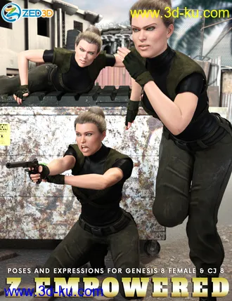 3D打印模型Z Empowered Poses and Expressions for CJ 8的图片