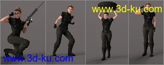 3D打印模型Z Empowered Poses and Expressions for CJ 8的图片