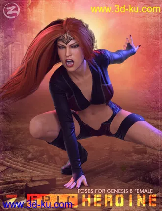 3D打印模型Z Epic Heroine Poses for Genesis 8 Female的图片