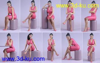 3D打印模型Z Essential Sitting Pose Variety Collection的图片