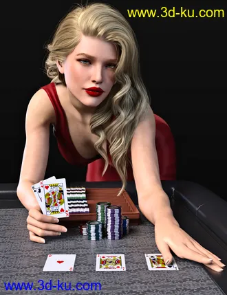 3D打印模型Z Game Night Props and Poses for Genesis 8 and 8.1的图片