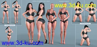 3D打印模型Z Hourglass Beauty Pose and Shape Mega Set的图片
