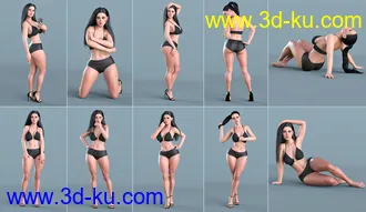3D打印模型Z Hourglass Beauty Pose and Shape Mega Set的图片