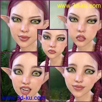 3D打印模型Z Mischievous Sprite - Poses and Expressions for Genesis 8 Female and Mika 8的图片