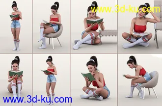 3D打印模型Z My Favorite Book Prop and Pose Mega Set的图片