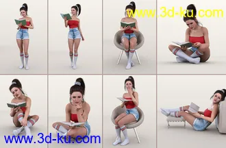 3D打印模型Z My Favorite Book Prop and Pose Mega Set的图片