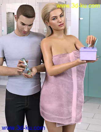 3D打印模型Z Personal Hygiene Props and Poses for Genesis 8 and 8.1的图片