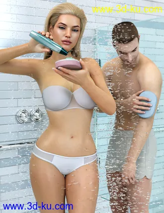 3D打印模型Z Personal Hygiene Props and Poses for Genesis 8 and 8.1的图片