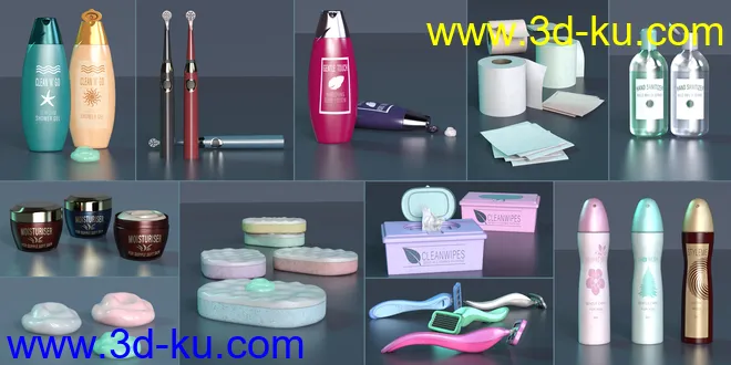 Z Personal Hygiene Props and Poses for Genesis 8 and 8.1模型的图片6