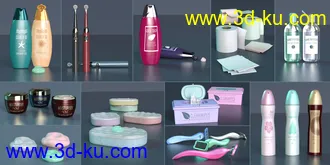 3D打印模型Z Personal Hygiene Props and Poses for Genesis 8 and 8.1的图片