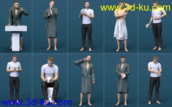 Z Personal Hygiene Props and Poses for Genesis 8 and 8.1模型的图片11