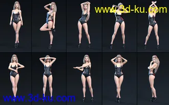 3D打印模型Z Top Supermodel Shape And Pose Mega Set的图片
