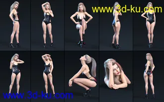 3D打印模型Z Top Supermodel Shape And Pose Mega Set的图片