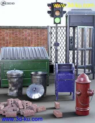 3D打印模型Z Urban Street Scene Essentials的图片