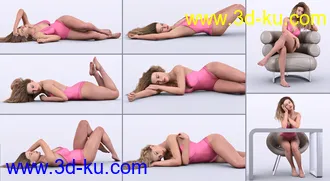 3D打印模型Z Utility Sleeping and Laying Poses for Genesis 8 and 8.1的图片