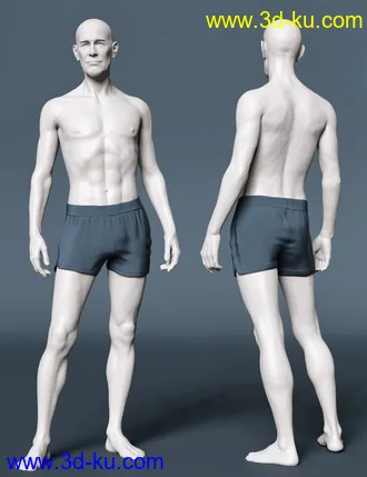 3D打印模型Zach HD for Genesis 8.1 Male的图片