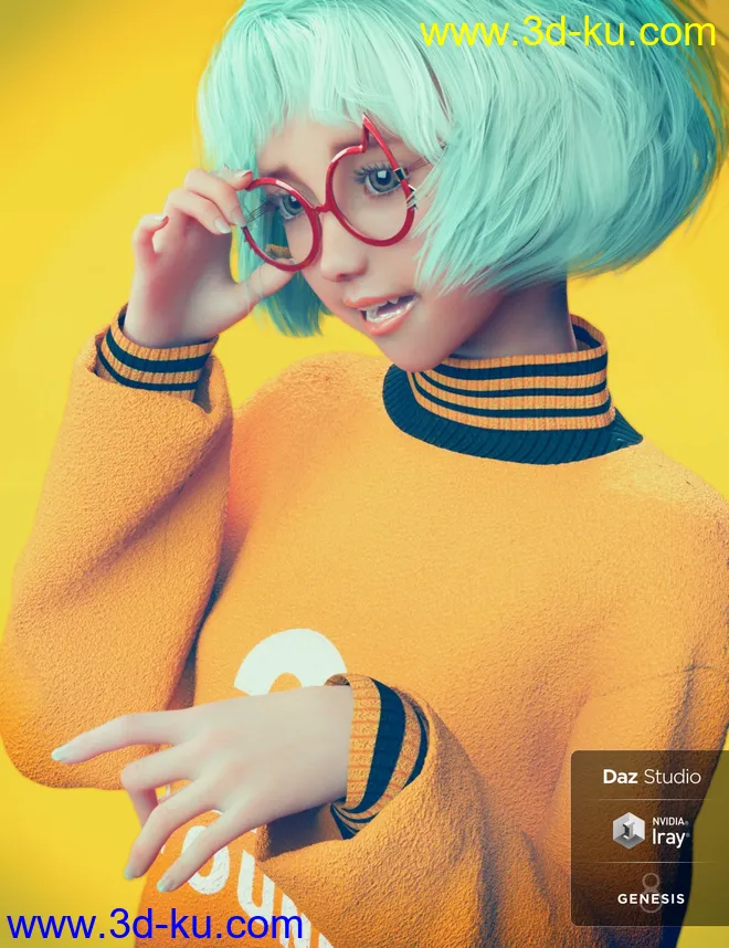 Young Minto and dForce Minto Outfit,DAZ模型G8的图片7